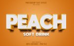 Peach Soft Drink 3D Text Style Effect Template.jpg