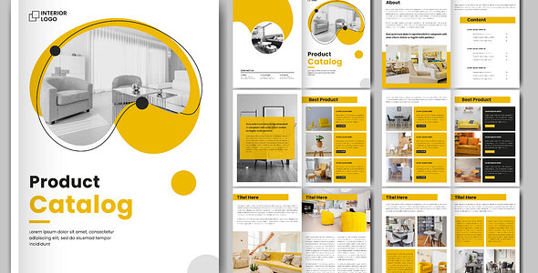 Çok Amaçlı Broşür - Product catalog template or multipurpose brochure layout design