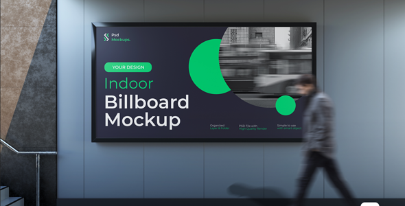 Bilboard Mockup - Billboard Wall Isolated Mockup