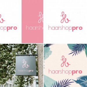 Haarshoppro logo çalışması